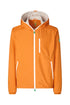 Veste imperméable orange 2 couches DAVID avec capuche