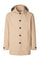 BENJAMIN beige trench coat in three-layer nylon with removable hood