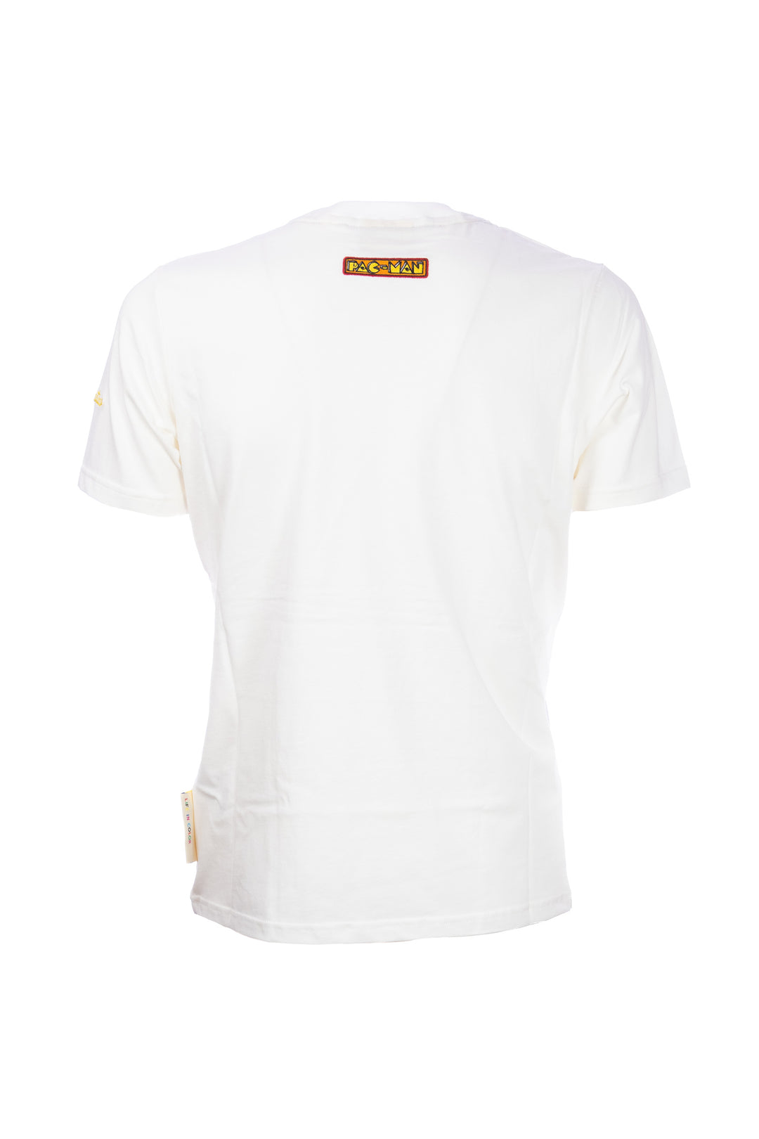 TEMATICO T-shirt panna in cotone con stampa logo Pac-Man - Mancinelli 1954