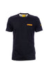 T-shirt nera in cotone con stampa Pac-Man sul petto e sulla schiena