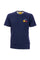 T-shirt en coton bleu marine avec imprimé Pac-Man sur la poitrine et dans le dos