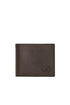 Wallet in black leather with logo
