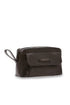 Necessaire in black leather with logo