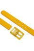Solid yellow basic belt in rubber