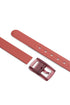 Solid red basic belt in rubber