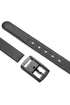 Basic plain black rubber belt