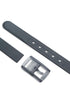 Basic solid color dark gray belt in rubber