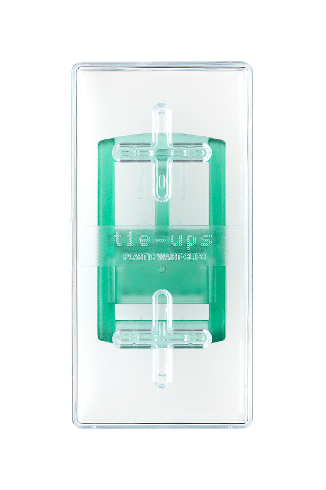 TIE-UPS Fibbia basic verde acqua in policarbonato trasparente - Mancinelli 1954