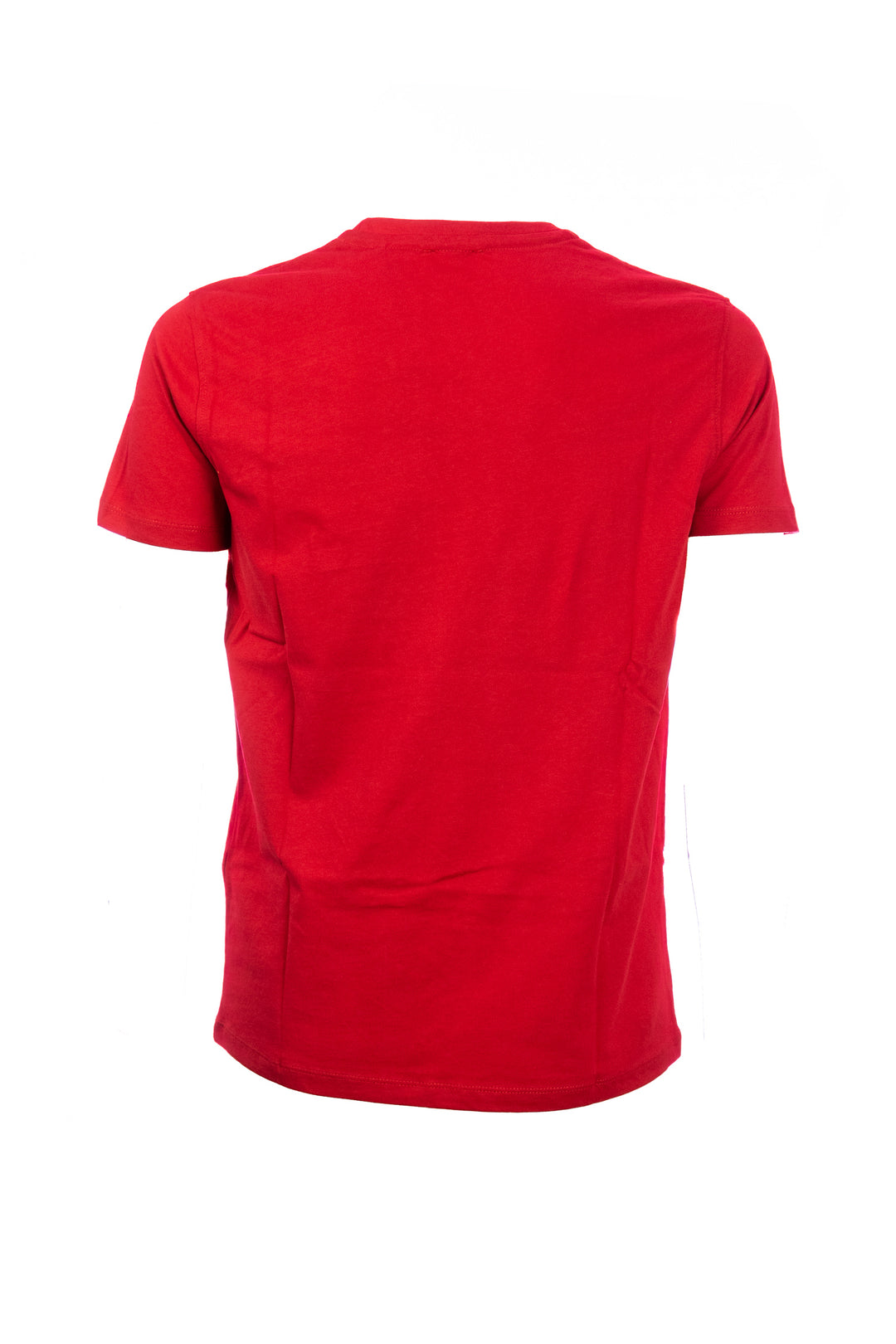 U.S. POLO ASSN. T-shirt rossa in cotone con scritta U.S. Polo Assn. ricamato sul petto - Mancinelli 1954