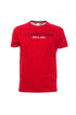 Red cotton T-shirt with US Polo Assn. embroidered on the chest