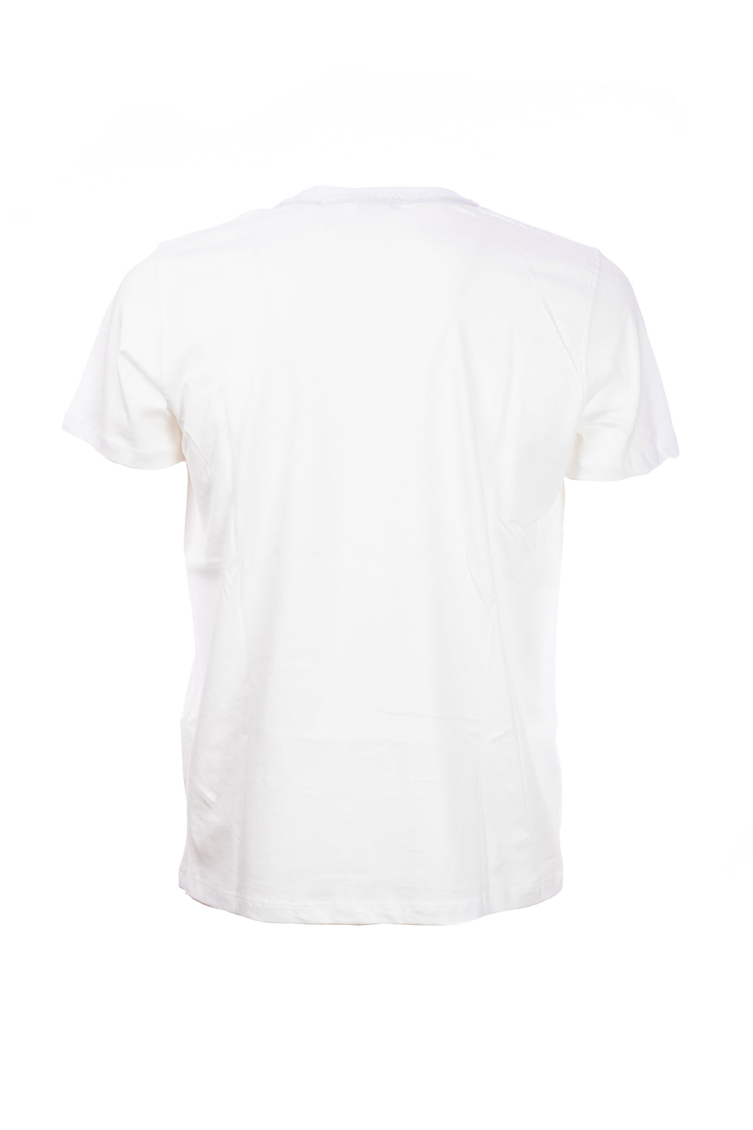 U.S. POLO ASSN. T-shirt bianca in cotone con logo ricamato sul petto - Mancinelli 1954