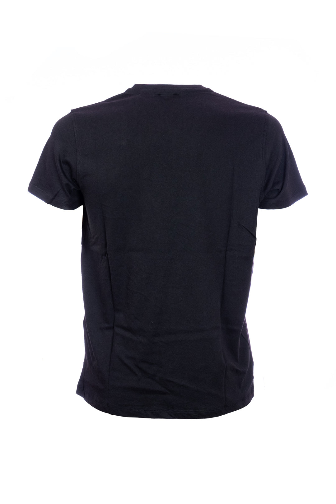 U.S. POLO ASSN. T-shirt nera in cotone con logo ricamato sul petto - Mancinelli 1954