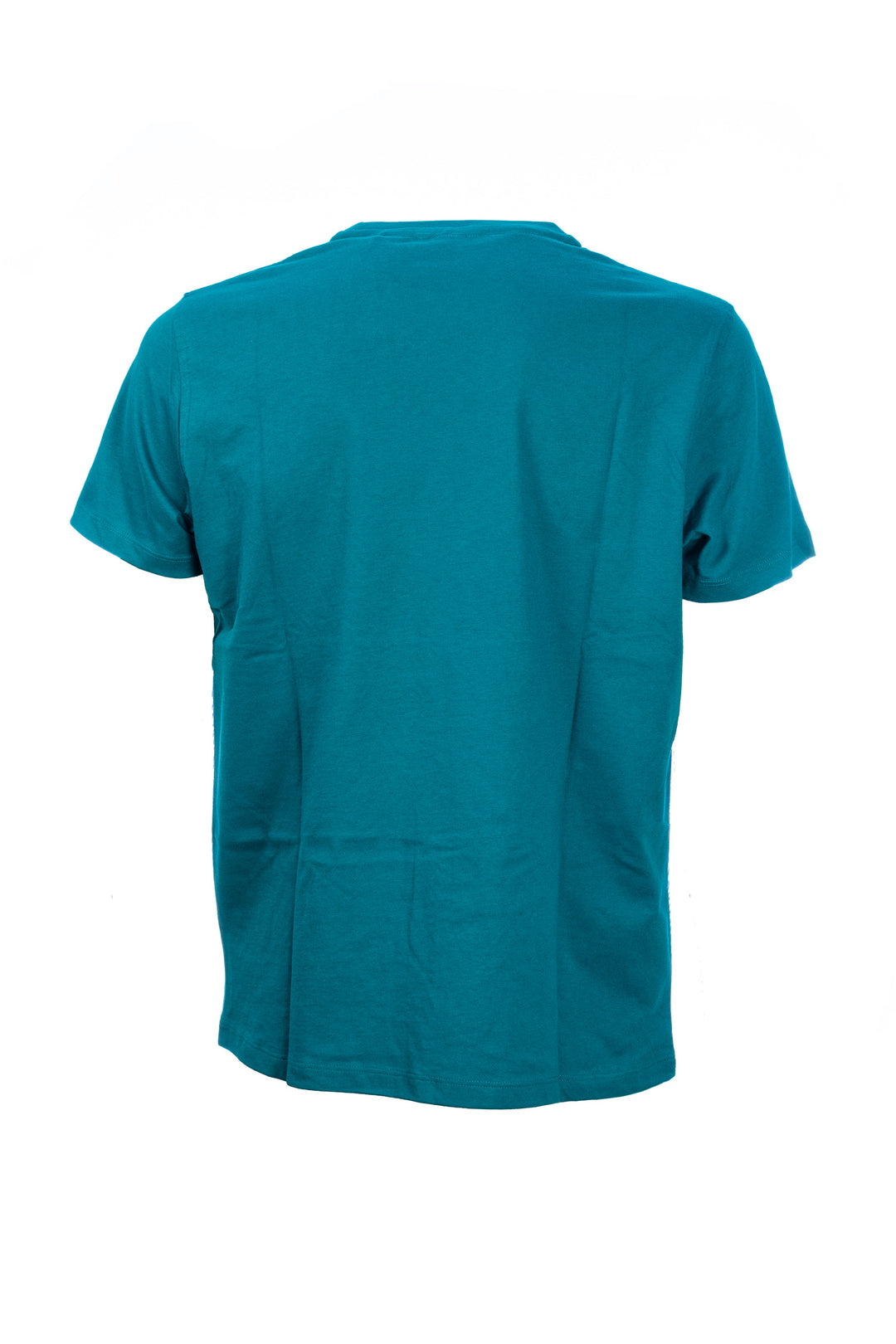 U.S. POLO ASSN. T-shirt ottanio in cotone con logo ricamato sul petto - Mancinelli 1954