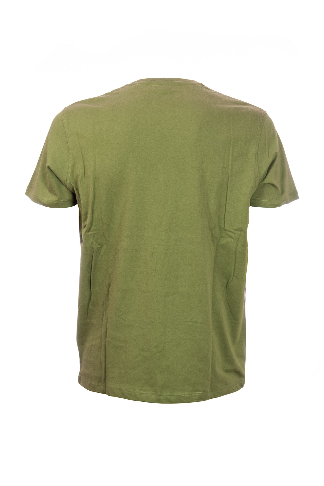 U.S. POLO ASSN. T-shirt verde oliva in cotone con logo ricamato sul petto - Mancinelli 1954