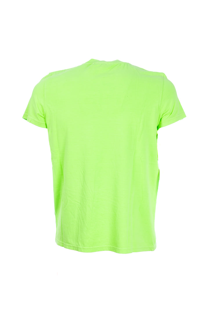 U.S. POLO ASSN. T-shirt verde in cotone con logo ricamato - Mancinelli 1954