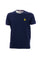 T-shirt blu navy in cotone con logo ricamato