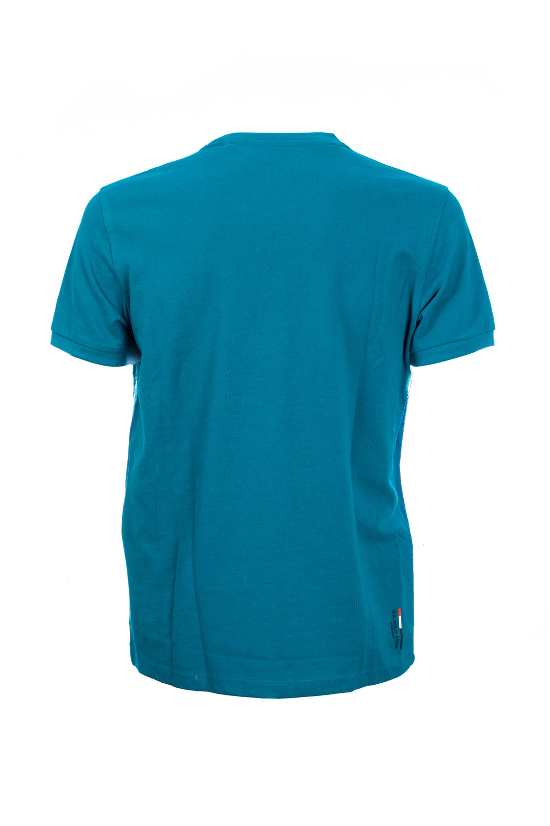 U.S. POLO ASSN. BEACHWEAR T-shirt ottanio in cotone con logo ricamato - Mancinelli 1954