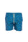 Blue swim shorts in light fabric with cactus micro-print