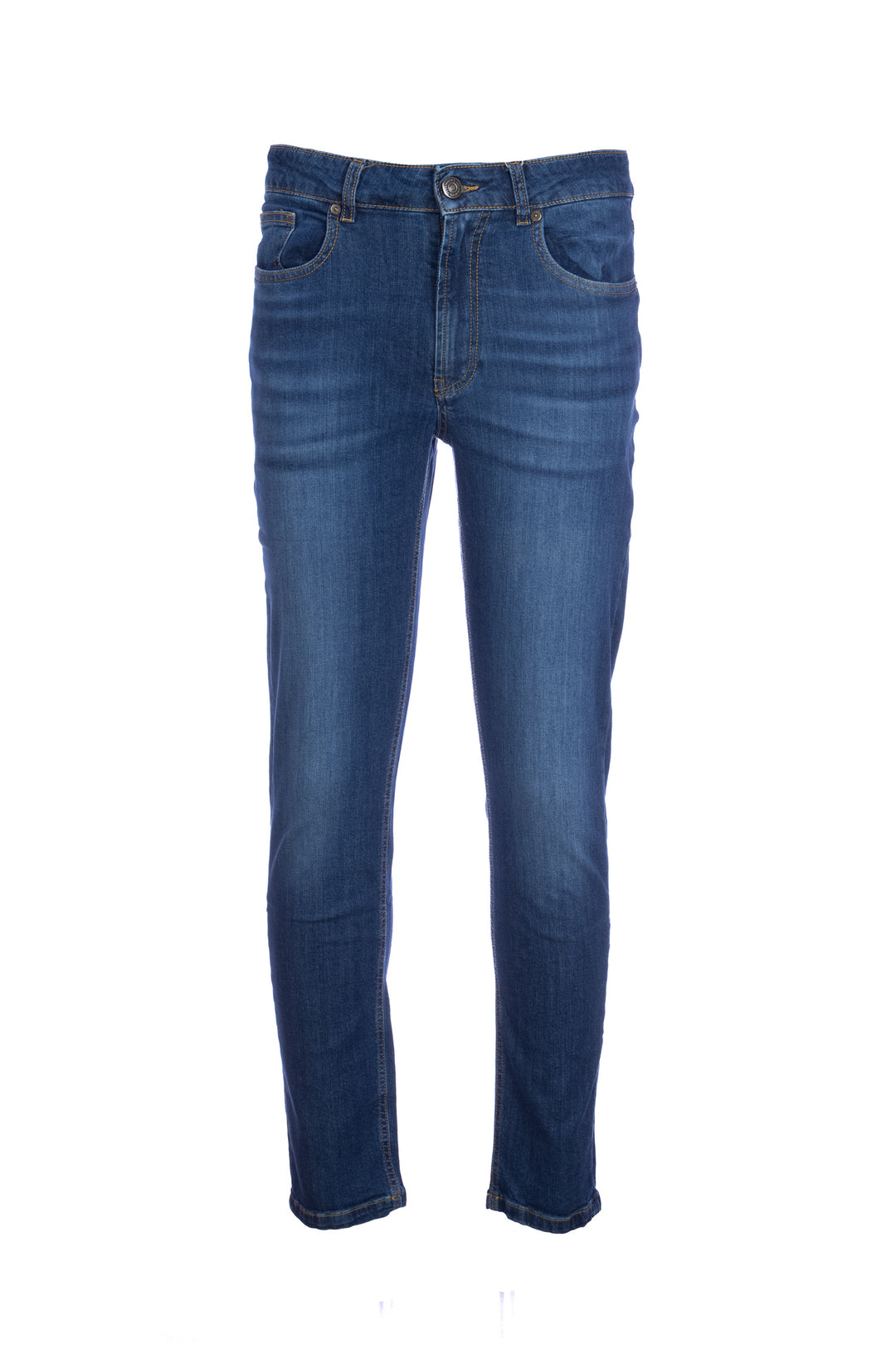 YAN SIMMON Jeans 5 tasche in cotone stretch lavaggio medio - Mancinelli 1954