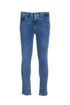 Jeans 5 tasche in cotone stretch lavaggio chiaro