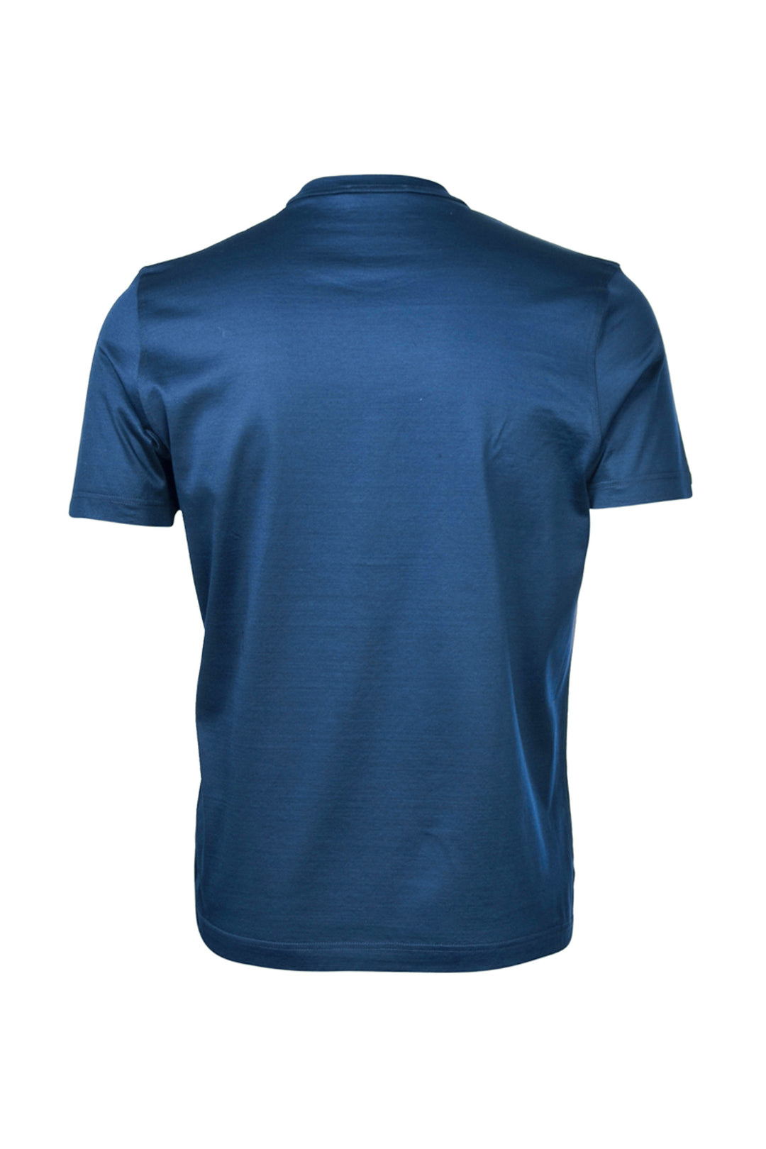 GRAN SASSO T-shirt blu in filo di Scozia - Mancinelli 1954