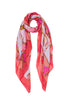 Foulard ibisco con stampa all over