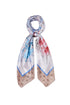 Foulard natural con stampa floreale